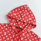 LOUIS VUITTON × Supreme Monogram Hoodie Red