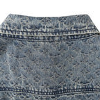 LOUIS VUITTON LV Monogram Jacquard Denim Short-Sleeve Shirt