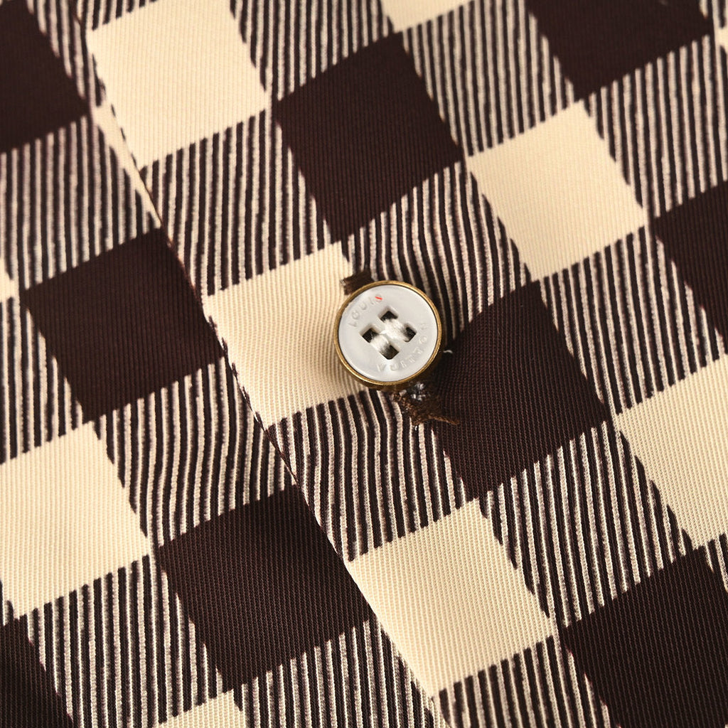 LOUIS VUITTON LV Damier Pocket Logo Short-Sleeve Shirt