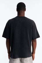 Classic Waffle Tee - Black image 4