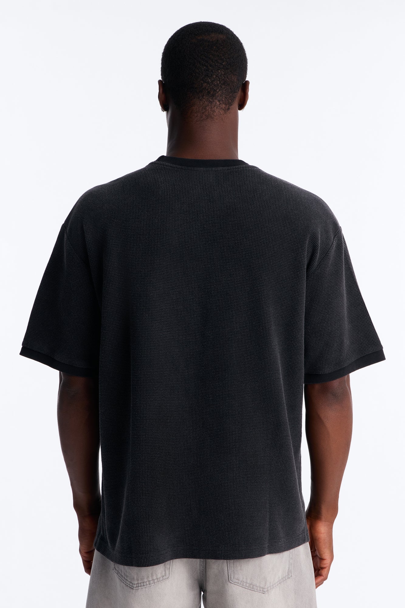 Classic Waffle Tee - Black image 4