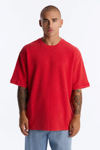 Classic Waffle Tee - Red image 1