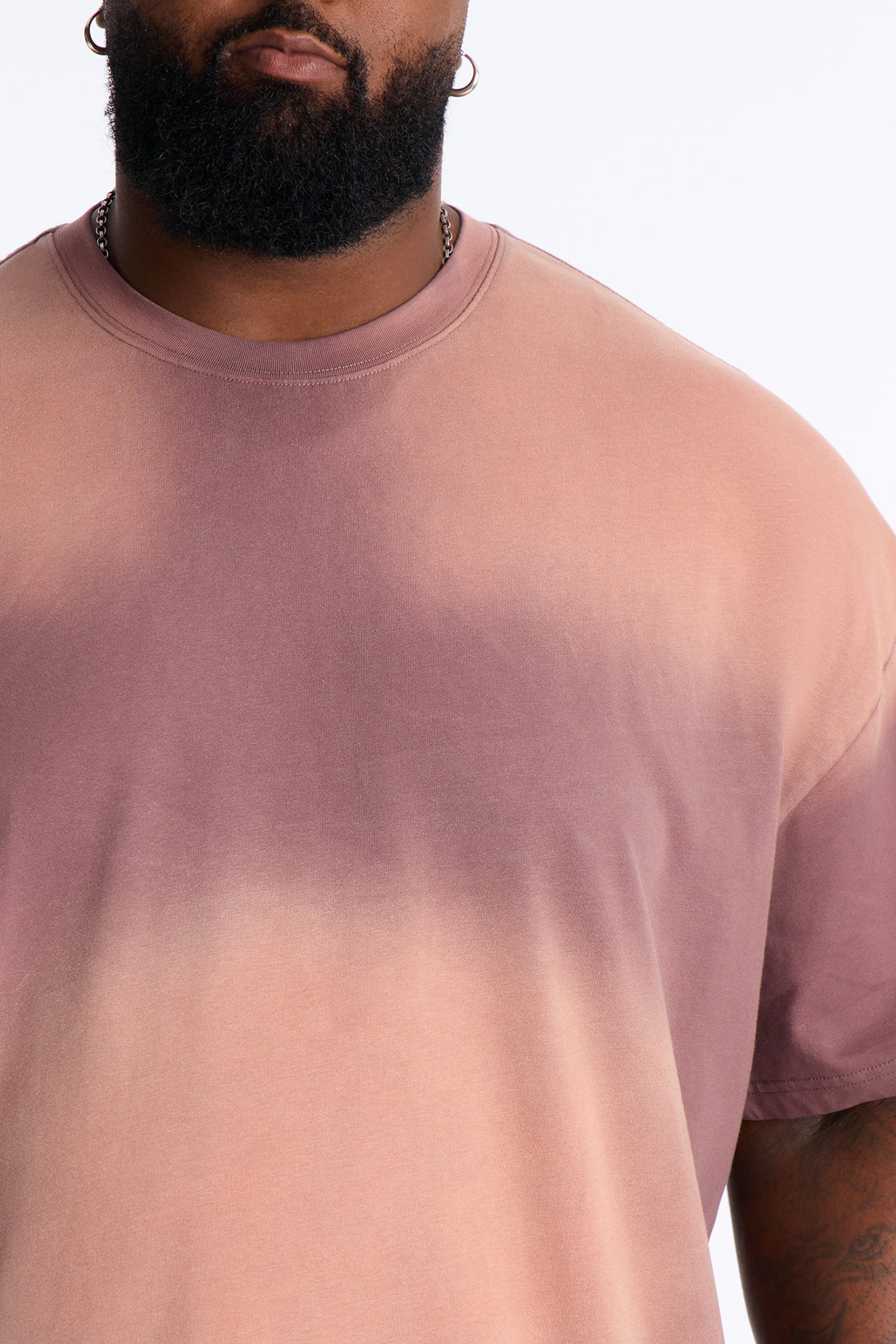 Washed Down Crewneck Tee - Mauve image 4