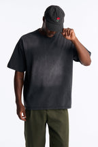 Washed Down Crewneck Tee - Washed Black image 1