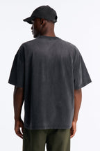 Washed Down Crewneck Tee - Washed Black image 3