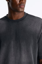 Washed Down Crewneck Tee - Washed Black image 4