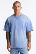 Washed Down Crewneck Tee - Washed Blue image 1