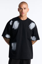 Paint Spray Crewneck Tee - Black/combo image 1