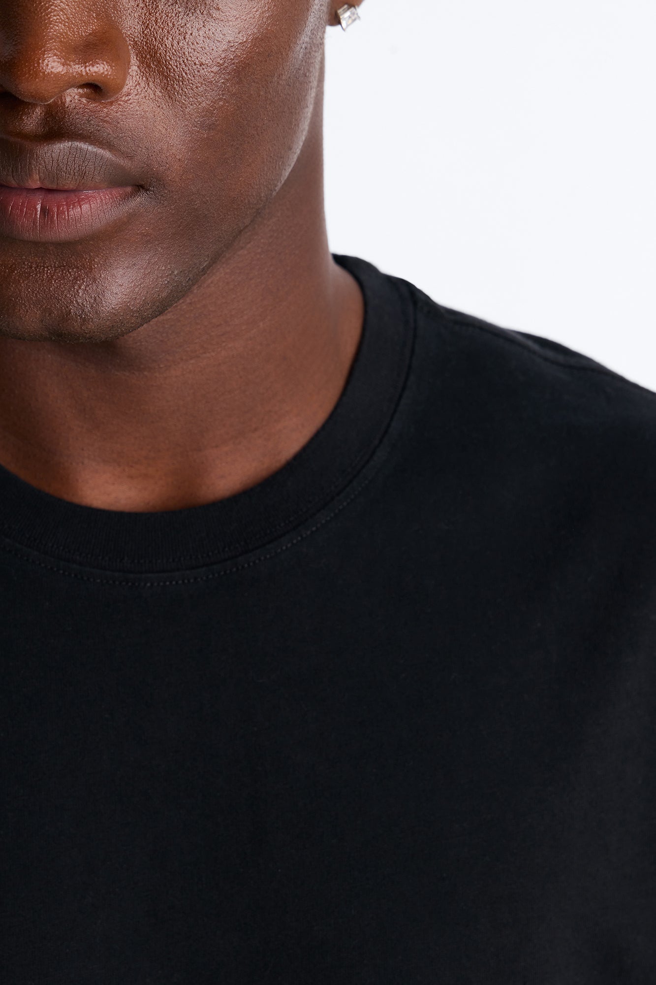 Destructed Crewneck Tee - Black image 3