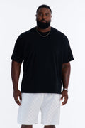 Destructed Crewneck Tee - Black