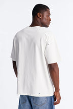 Destructed Crewneck Tee - White image 4
