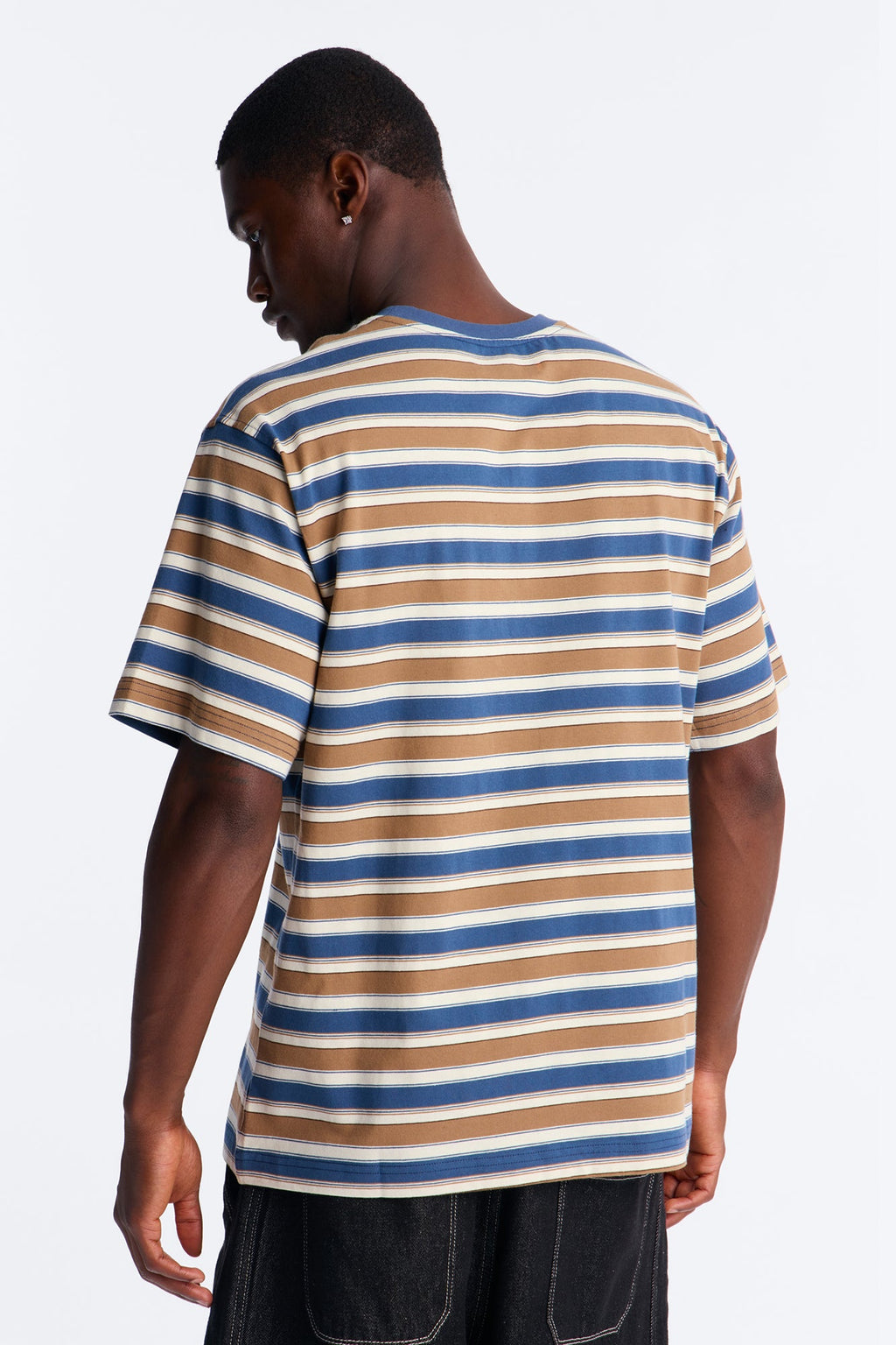 Crawford Stripe Crewneck Tee - Blue/combo image 4