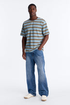 Stefan Stripe Crewneck Tee - Blue/combo image 2