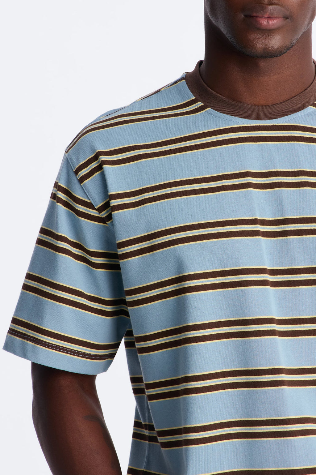 Stefan Stripe Crewneck Tee - Blue/combo image 3