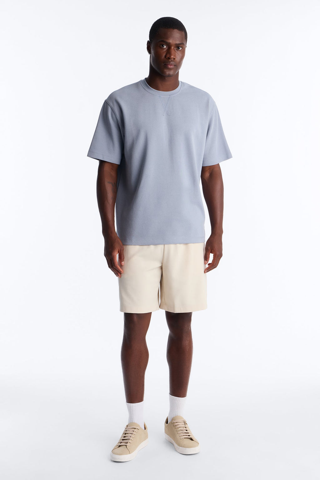 Collegiate Crewneck Tee - Blue image 1