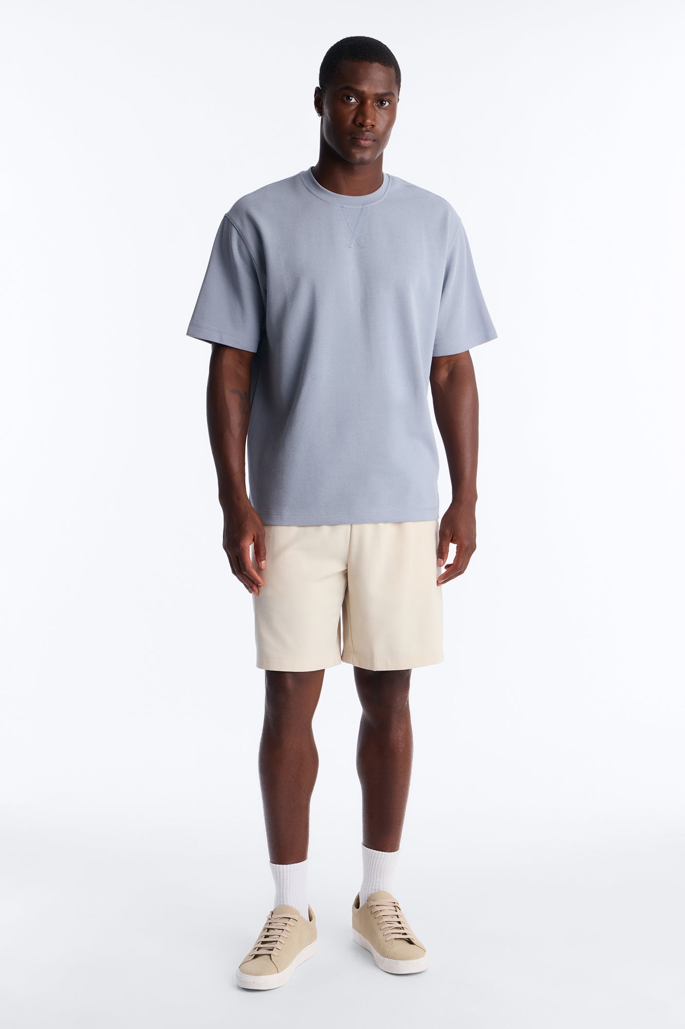 Collegiate Crewneck Tee - Blue image 1