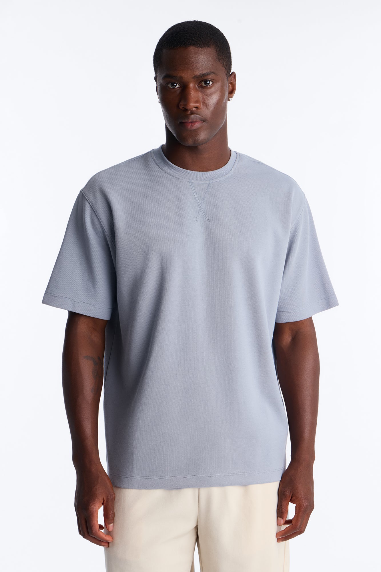 Collegiate Crewneck Tee - Blue image 2