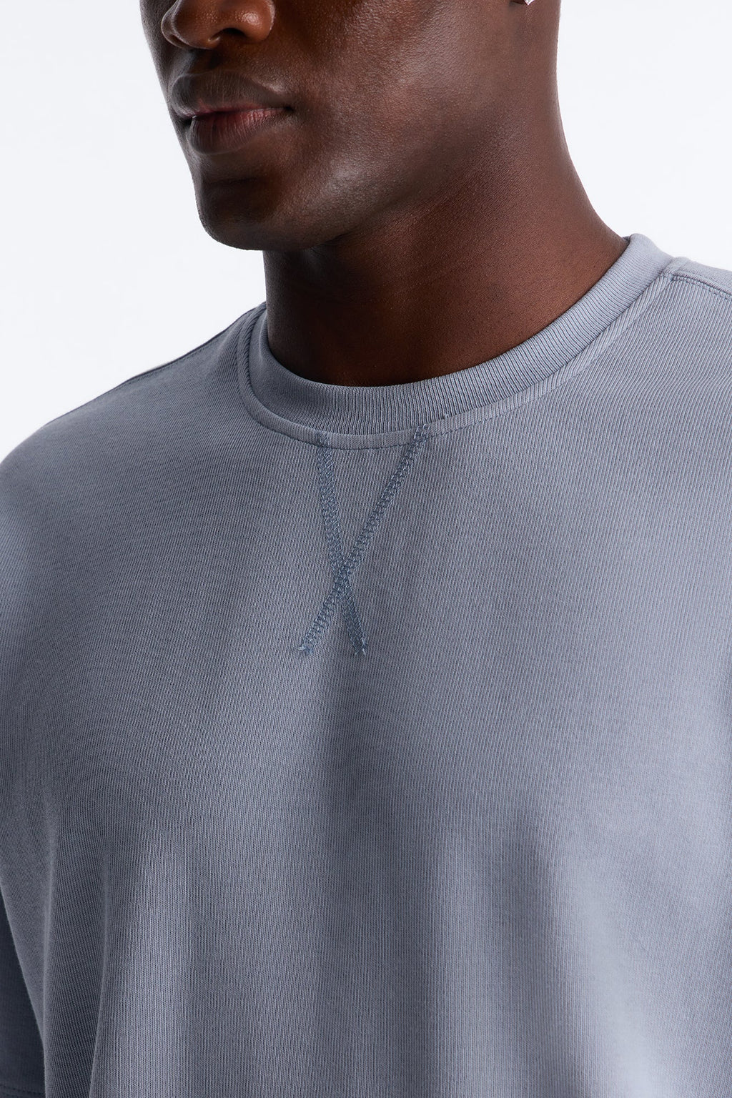 Collegiate Crewneck Tee - Blue image 3