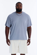 Collegiate Crewneck Tee - Blue