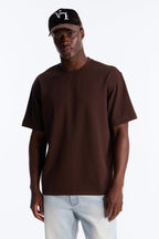 Collegiate Crewneck Tee - Brown image 4