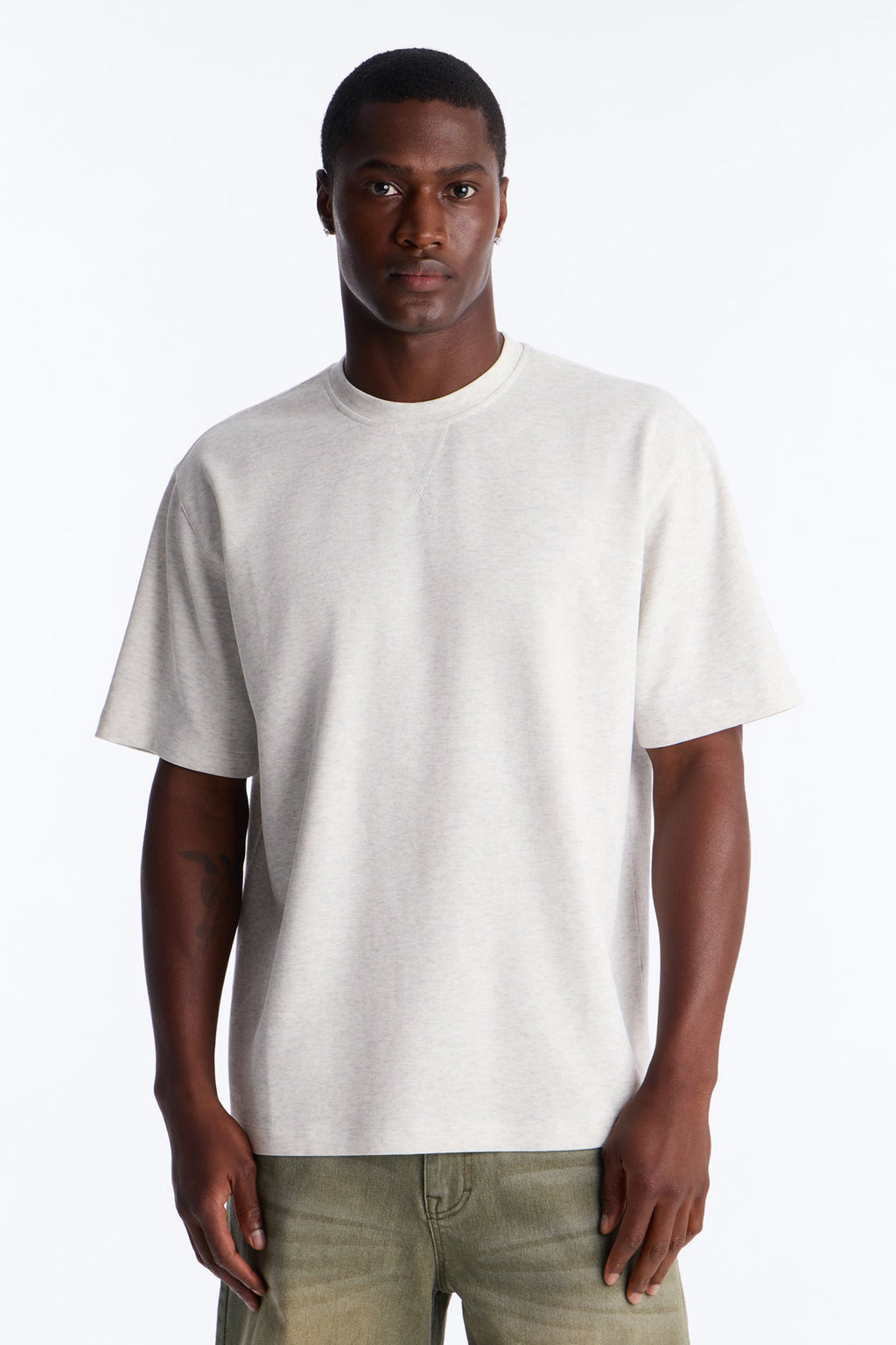Collegiate Crewneck Tee - Grey image 4