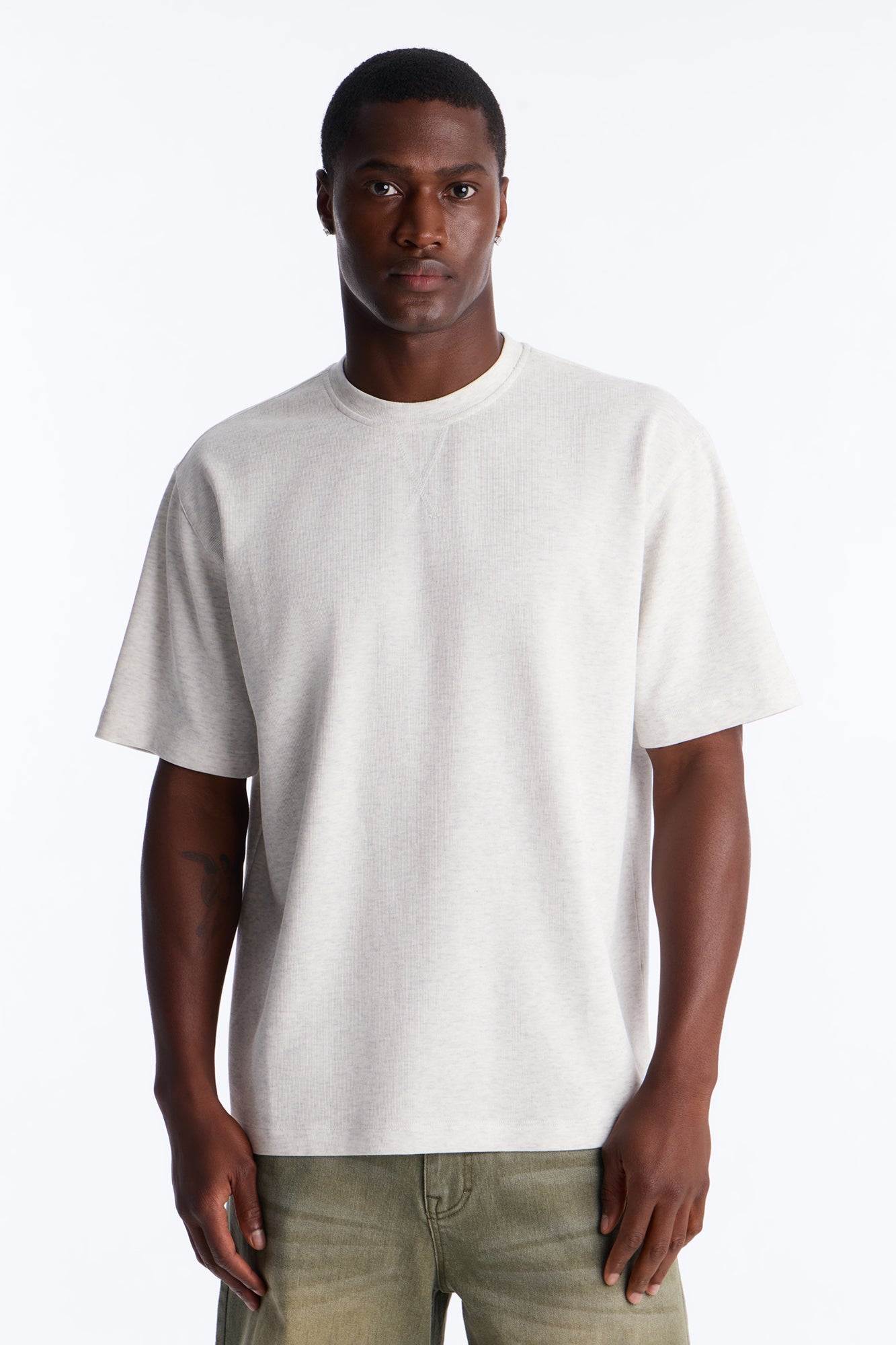 Collegiate Crewneck Tee - Grey image 4