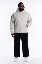Structured Fleece Hoodie - Light Grey image 2