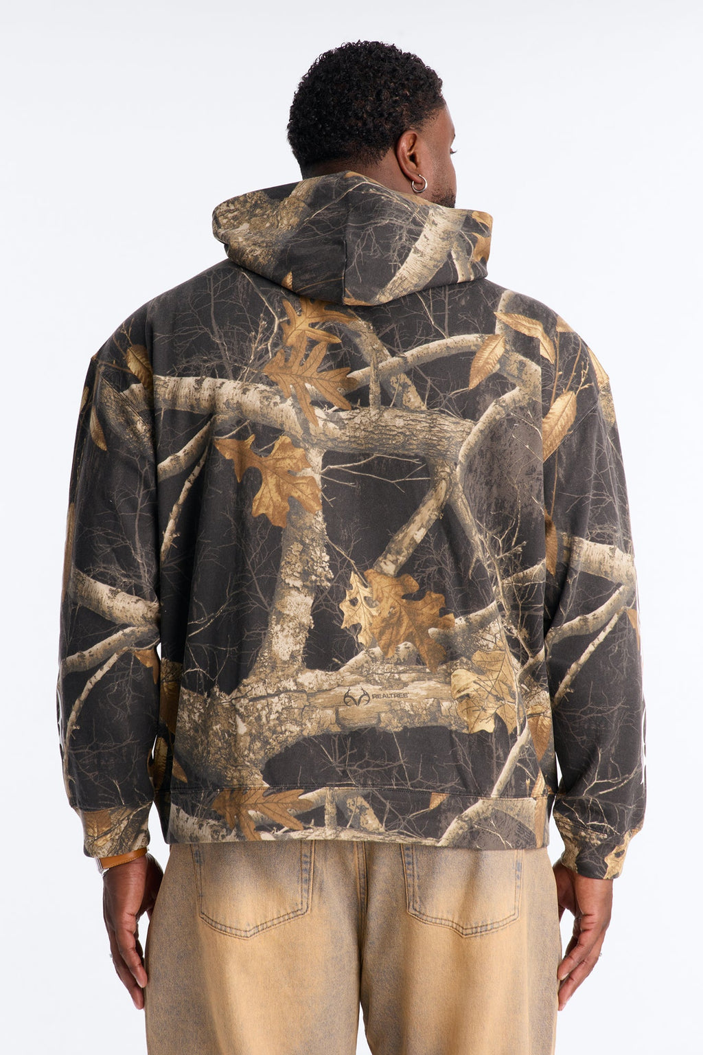 Real Tree Shadow Goth Hoodie - Camouflage image 3