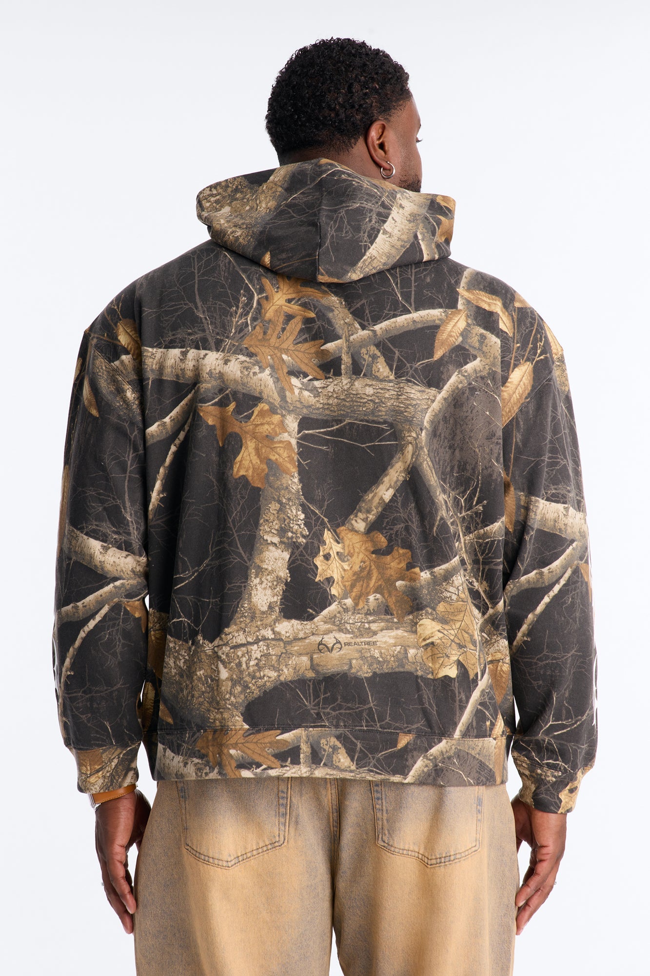 Real Tree Shadow Goth Hoodie - Camouflage image 3