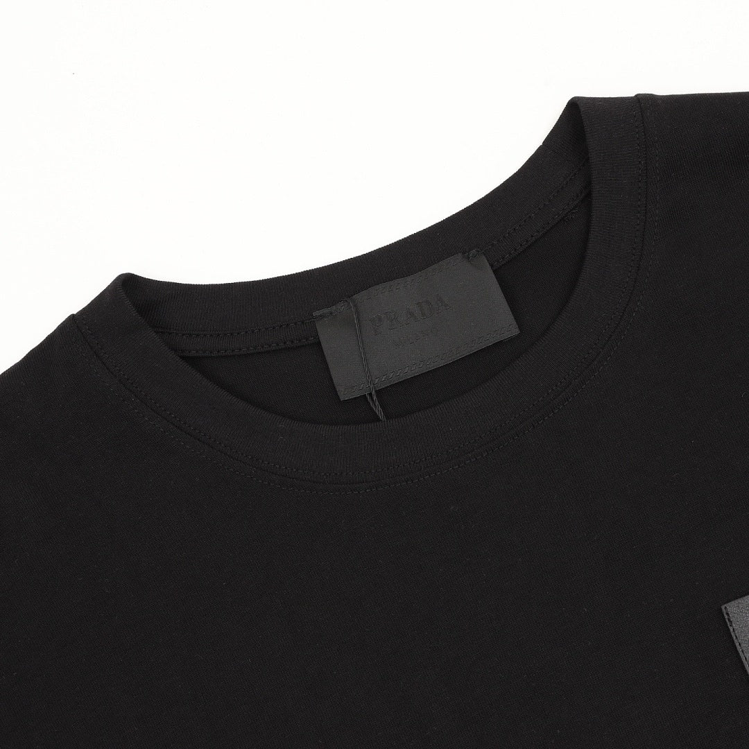 PRADA Nylon Zip-Pocket T-Shirt | 2026 New Collection