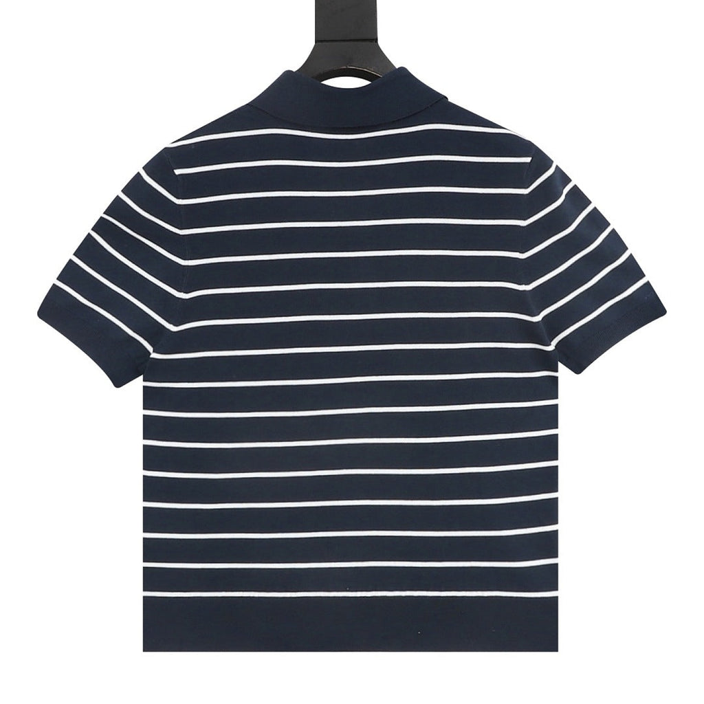 PRADA Stripe Polo Shirt | 2026 New Collection