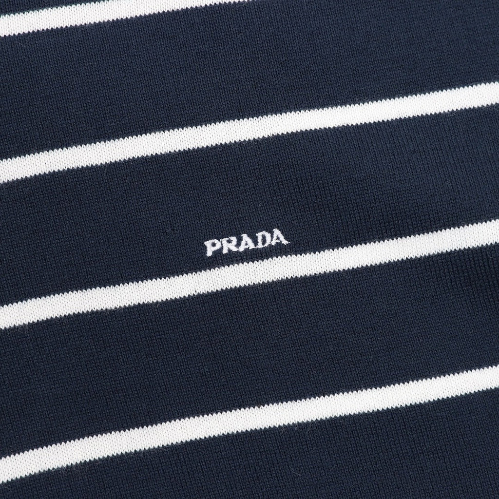PRADA Stripe Polo Shirt | 2026 New Collection