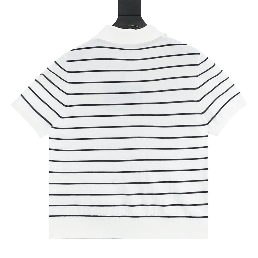 PRADA Stripe Polo Shirt | 2026 New Collection