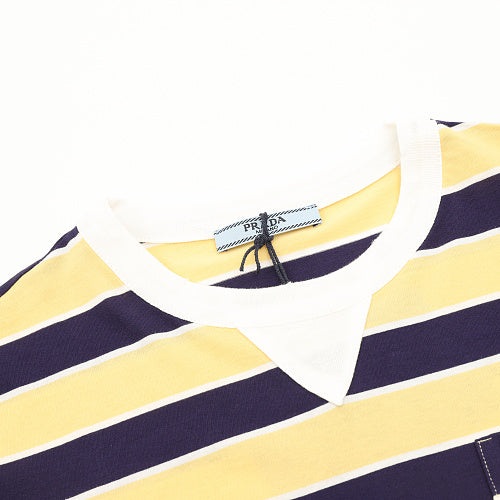 PRADA Multi-Stripe Short-Sleeve T-Shirt | 2026 New Collection