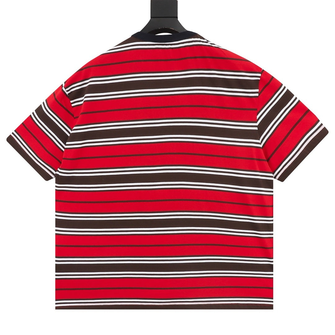 PRADA Multi-Stripe Short-Sleeve T-Shirt | 2026 New Collection