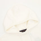 Louis Vuitton LV Leather Logo Knit Hoodie — Off White