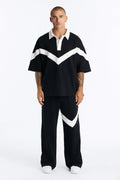 Soft Mode French Terry Relaxed Polo - Black/combo image 1