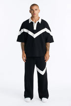 Soft Mode French Terry Relaxed Polo - Black/combo image 1