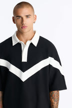 Soft Mode French Terry Relaxed Polo - Black/combo image 3