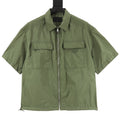 PRADA Nylon Zip-Front Utility Shirt Jacket | 2026 New Collection