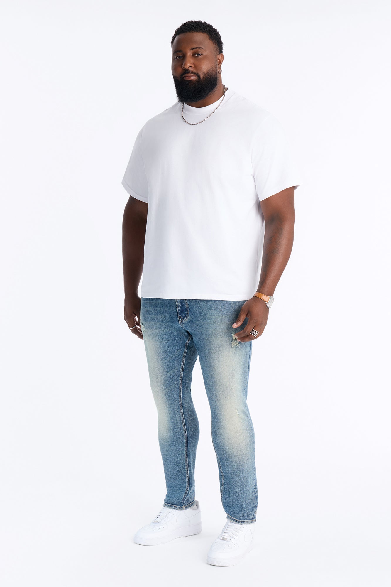 Stacked Skinny Matador Jean - VintageBlueWash image 1