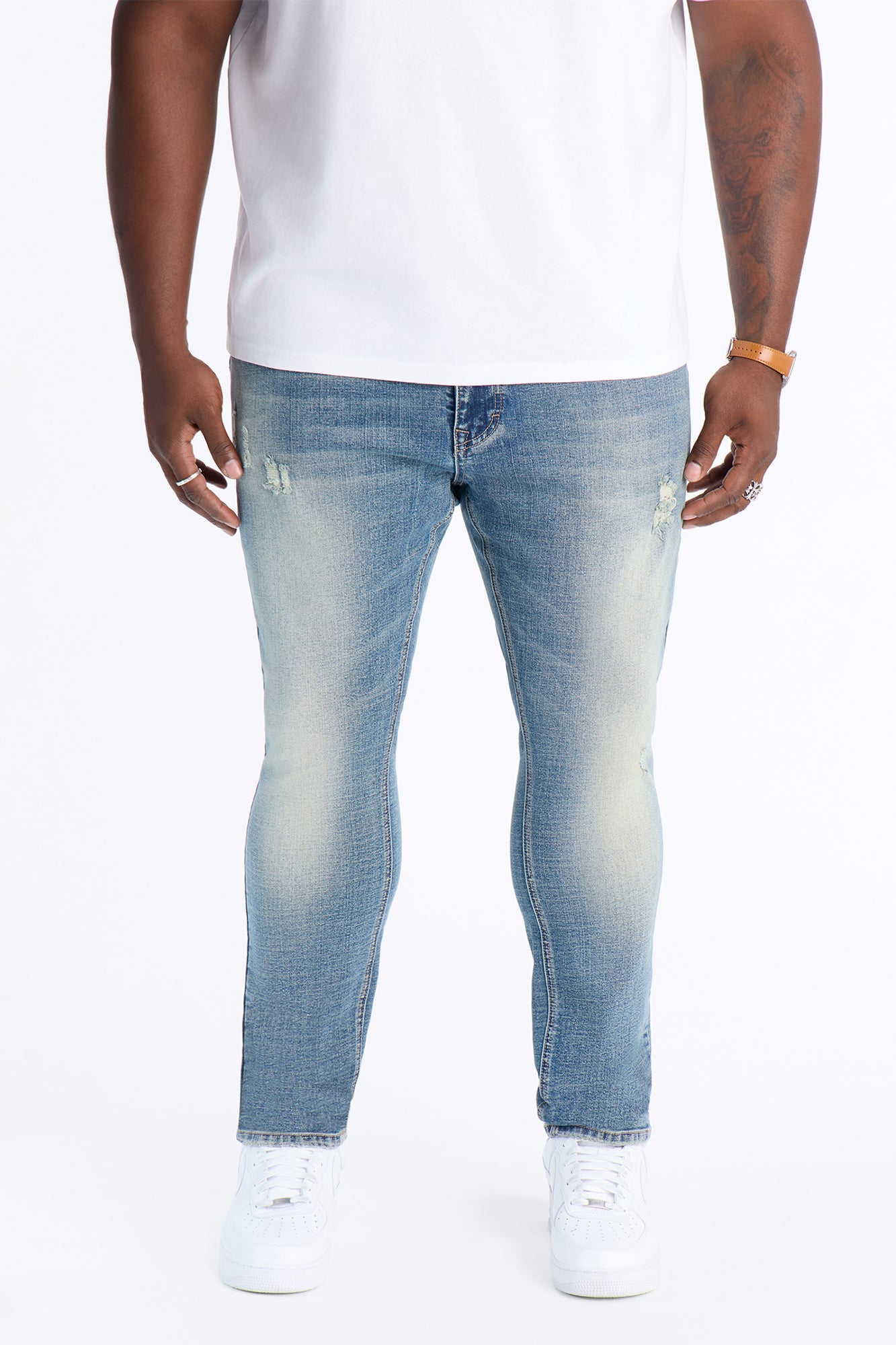 Stacked Skinny Matador Jean - VintageBlueWash image 2