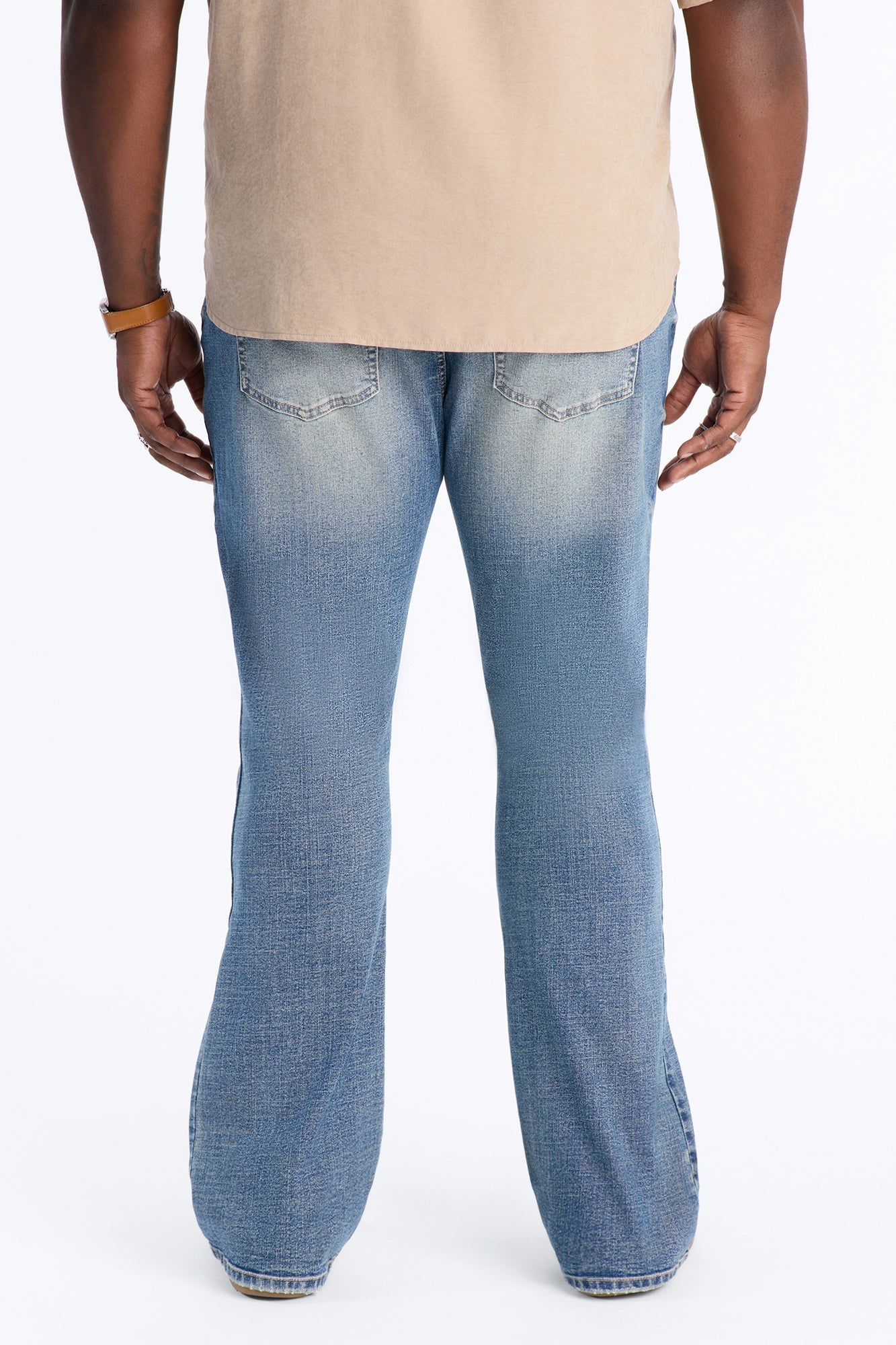 Stacked Slim Flare Matador Jean - VintageBlueWash image 3