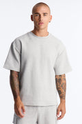 Relaxed Waffle Short Sleeve Tee - Grey image 1