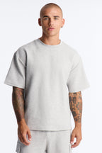 Relaxed Waffle Short Sleeve Tee - Grey image 1