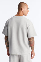 Relaxed Waffle Short Sleeve Tee - Grey image 3