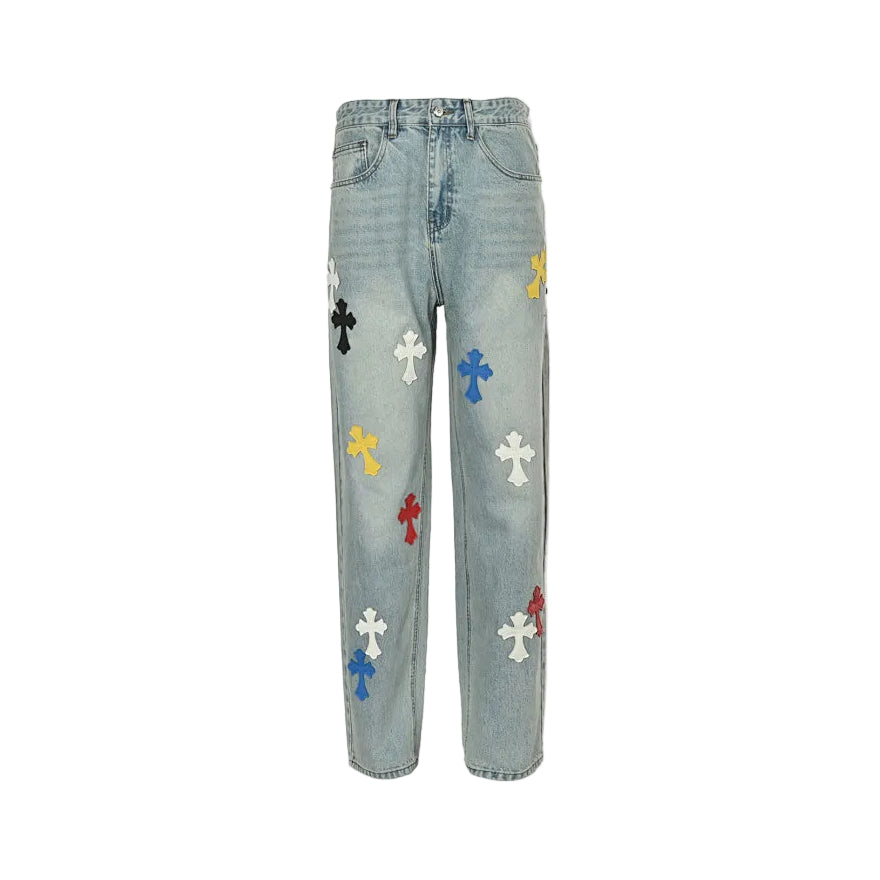 Chrome Hearts Pants 165 - Light Blue Denim - view 1