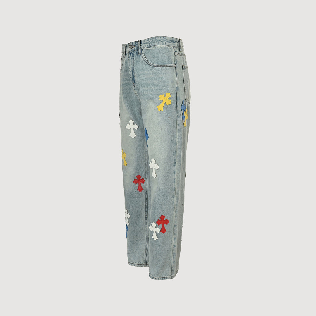 Chrome Hearts Pants 165 - Light Blue Denim - view 3