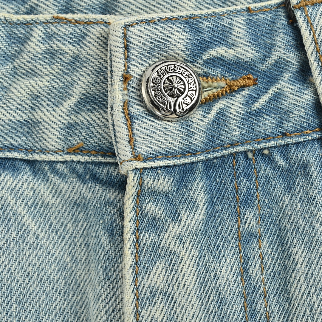 Chrome Hearts Pants 165 - Light Blue Denim - view 5