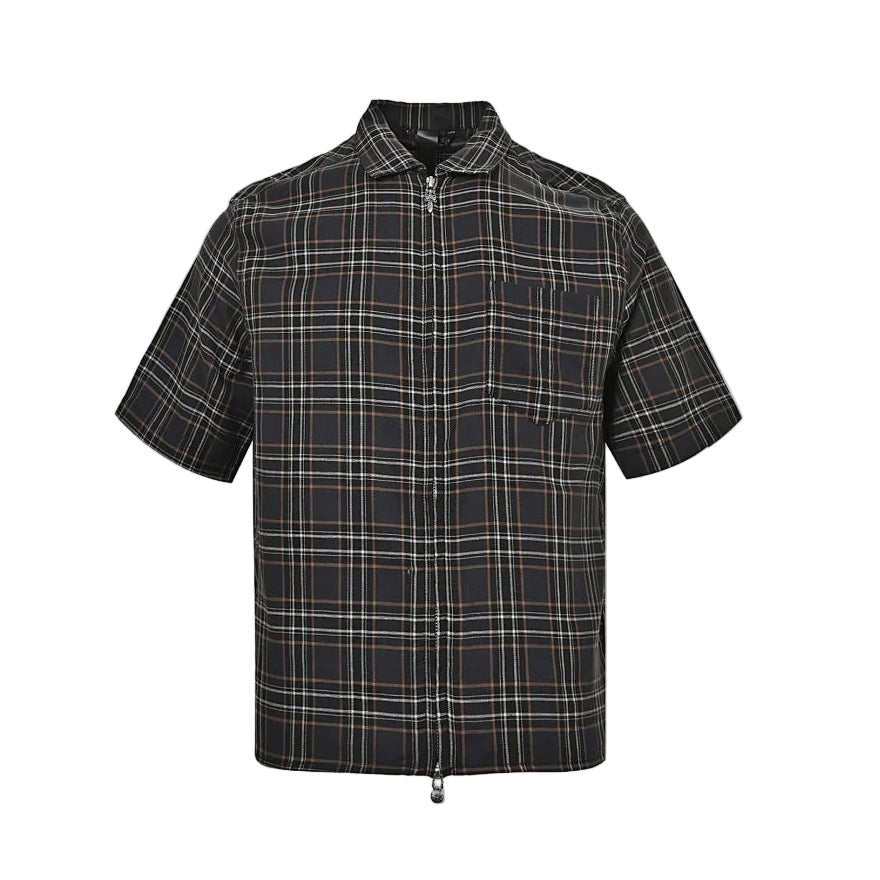 Chrome Hearts Shirt 149 - Black / Gray Plaid - view 2